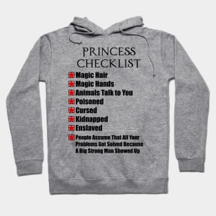 Princess Bucky Checklist Hoodie